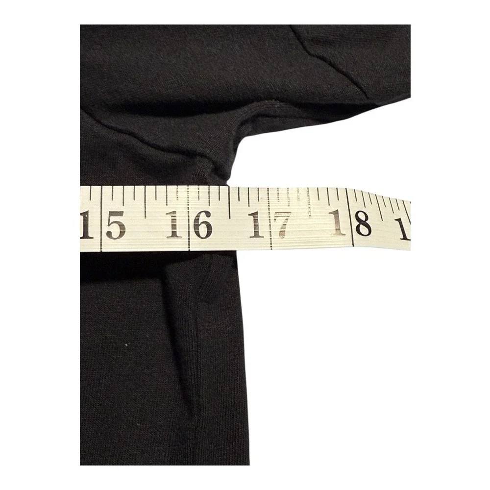 NEW Madewell Puff Sleeve Top Knit Tee Short Sleeve Jet Black Size XS - Picture 5 of 8